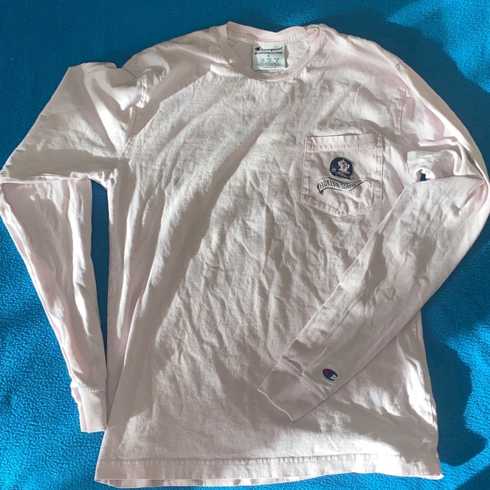 Champion Light Pink Long Sleeve Tee